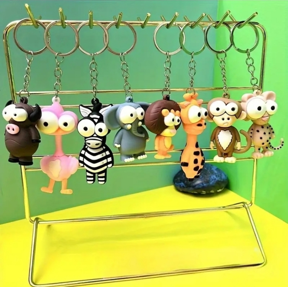 Cute Animal Keychain Back To School Book Bag Backpack Accessory